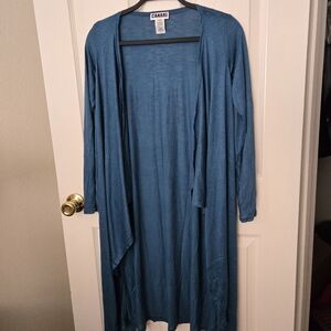 SMALL Canari Teal Open-Front Cardigan